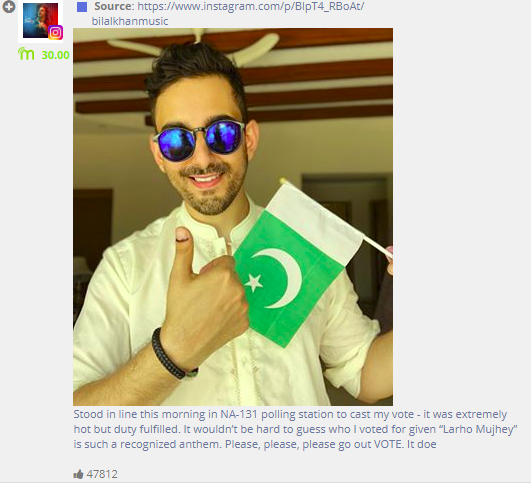 Top 5 Like posts - Pakistan Elections