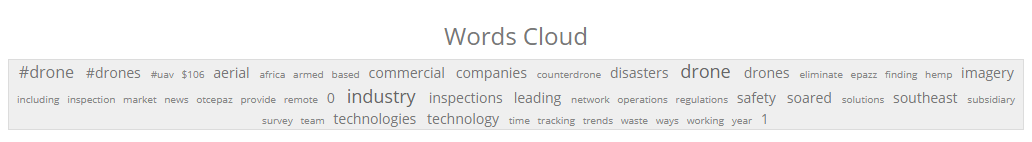Word Cloud - Drones